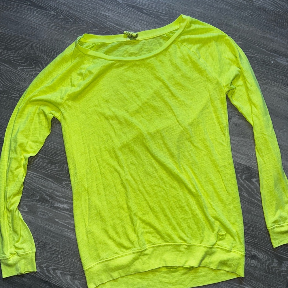 Neon Yellow Long Sleeve PINK Women's long sleeve